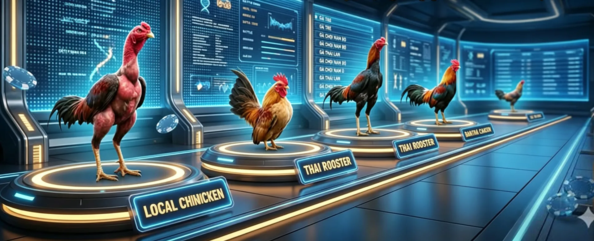 A Filipino bettor analyzing sports betting odds on queenph's platform with a backdrop of a vibrant sports arena, reflecting strategy and excitement.